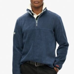 Superdry Active Half Zip Fleece Navy