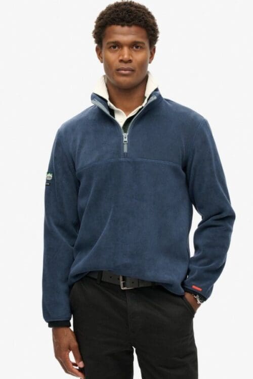 Superdry Active Half Zip Fleece Navy
