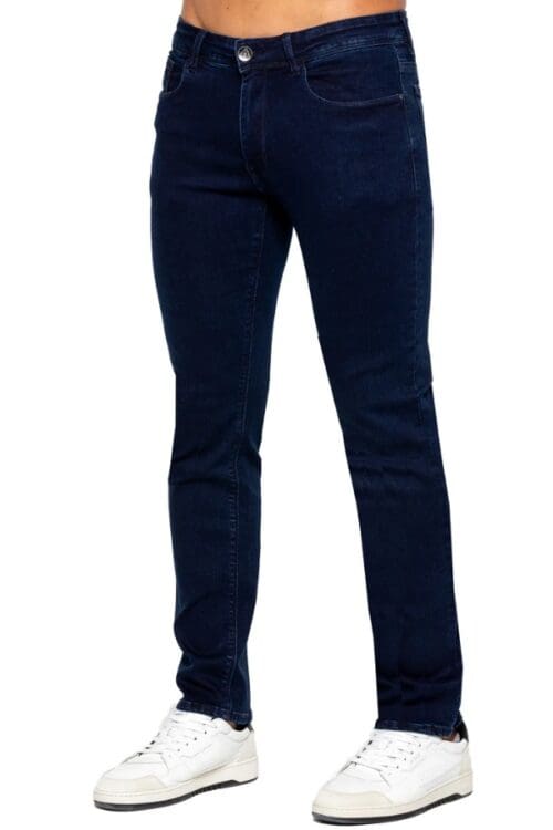 Eto Straight Fit Denim Jeans Navy