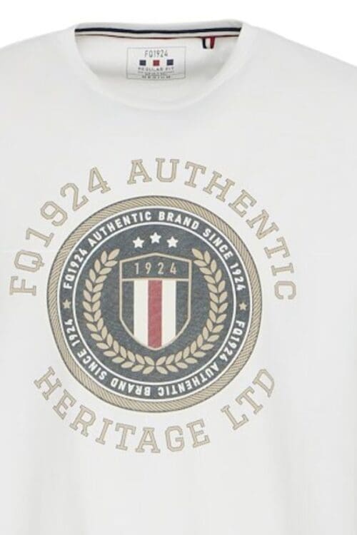 Printed Designer T-Shirt in White
