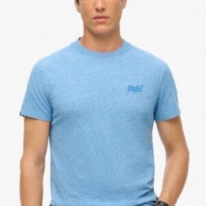 Superdry Organic Cotton Essential Logo T-Shirt | Fresh Blue