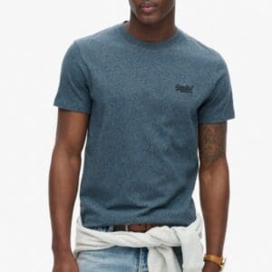 Superdry Organic Cotton Essential Logo T-Shirt | Teal Grit