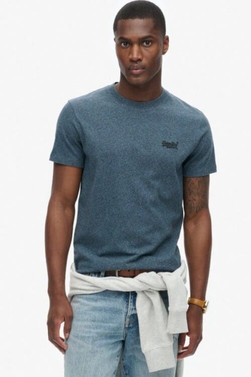 Superdry Organic Cotton Essential Logo T-Shirt | Teal Grit