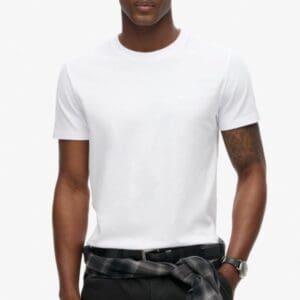 Superdry Organic Cotton Essential Logo T-Shirt | White