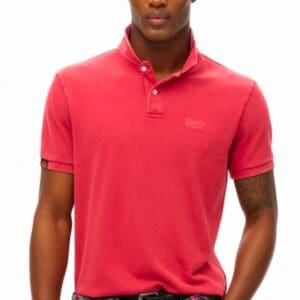 Superdry Vintage Polo Shirt | Crush Red