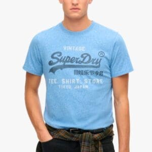 Superdry Vintage Classic Relaxed T-Shirt | Blue Grit