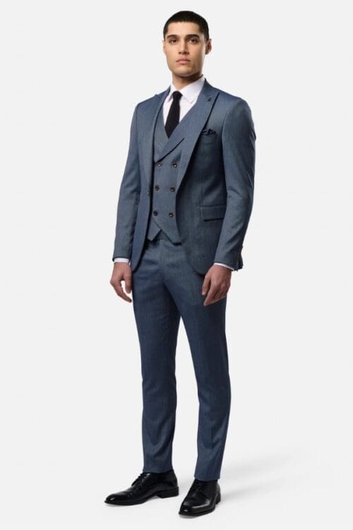 Travis Cian 3 Piece Suit with Double Breasted Waistcoat